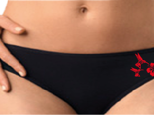 Culotte ou string motif hibiscus flex