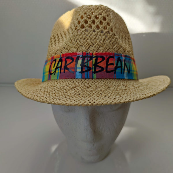 Chapeau_Style_Panama_Ruban_Madras_Caribbean_noir